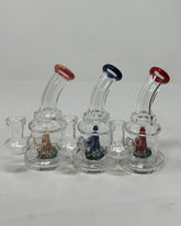 5 Inch Bend Color Mouthpiece Wigwag Design Rig